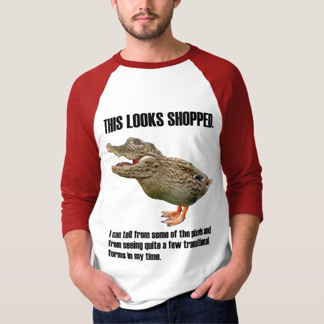 Den Crocoduck bedrägerin T Shirt (Framsida)