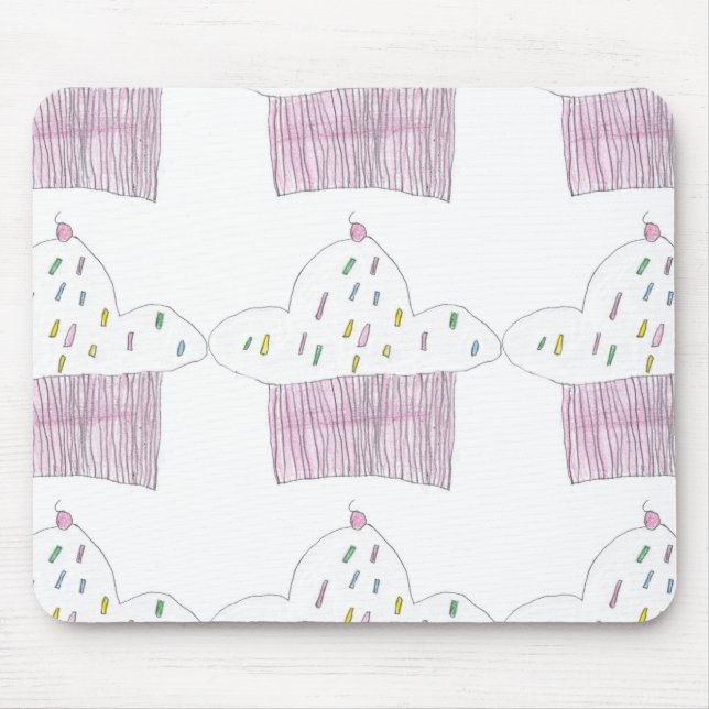 Den Cupcakey musen vadderar Musmatta (Framsidan)