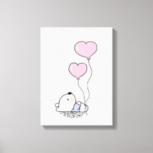 Den CuteTeddy björnrosan sväller Canvastryck