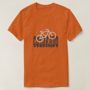 Den cykelColorado cykeln skisserar på statligt T-shirt