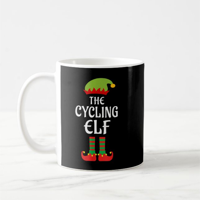 Den cykliska Elf-familjen matchande julgrupen Pa Kaffemugg (Vänster)