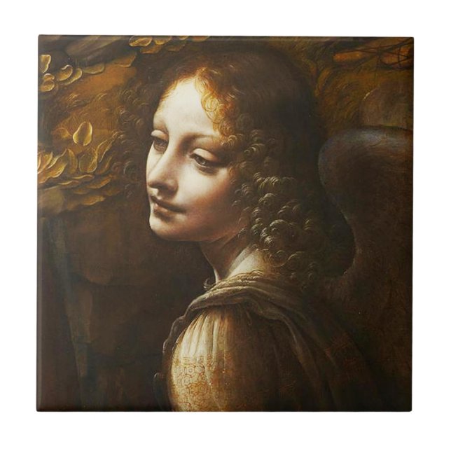Den Da Vinci oskulden av stenängeln belägger med Kakelplatta (Framsidan)