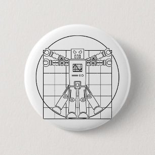 Den Da Vinci Vitruvian roboten knäppas Knapp