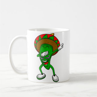 Den Dabbaende Chilipepparn Mexikansk Mat Kaffemugg