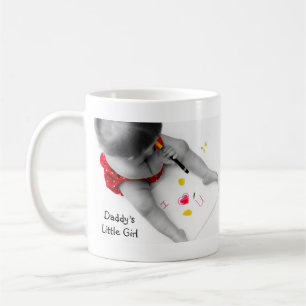 Den Daddys liten flicka älskar jag dig pappan mig Kaffemugg