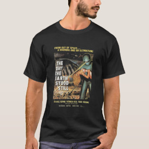 Den dag då jorden fortfarande finns - gammal poste t shirt