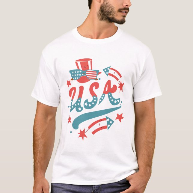 Den dag då vi firar patriotdagen t shirt (Framsida)