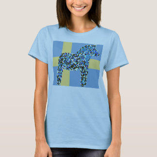 Den Dala hästen och svenskflaggaT-tröja kopierar T-shirt