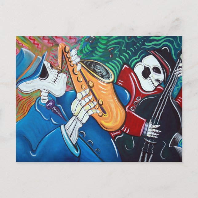 Den dåliga Bone Band-bandet Vykort (Framsida)