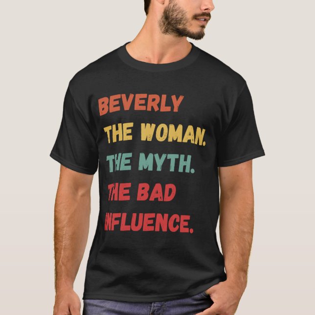 Den dåliga inverkan på myten hos kvinnan... t shirt (Framsida)