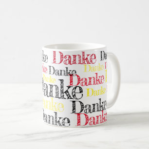 Den Danke tysken tackar dig att kupa Kaffemugg