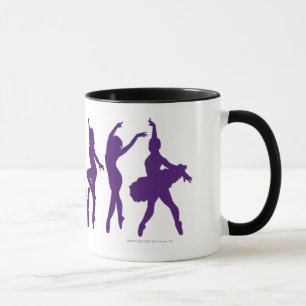 Den dansAcadmey dansare Silhouettes logotypen Mugg
