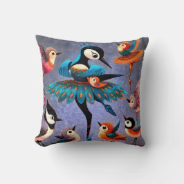 Den dansande Peacock Kudde
