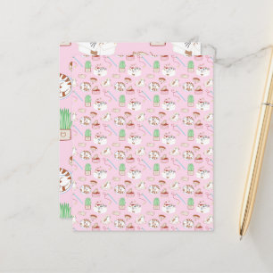 Den där Cat Life rosa Scrapbooking Papper