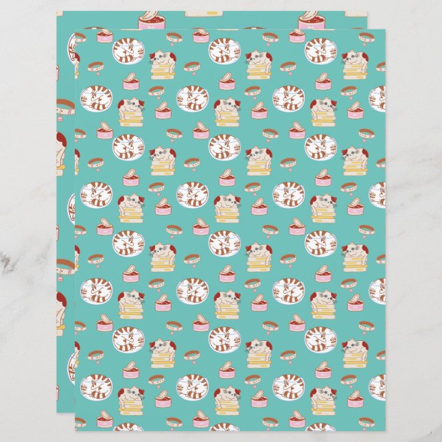 Den där Cat Life-skrot som bokar Papper Cute Cat M (Fram/baksida)