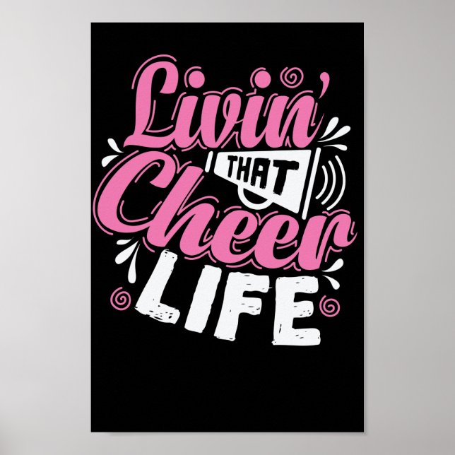 Den där Cheer Life CheerLeader Sport Turnen Poster (Framsidan)