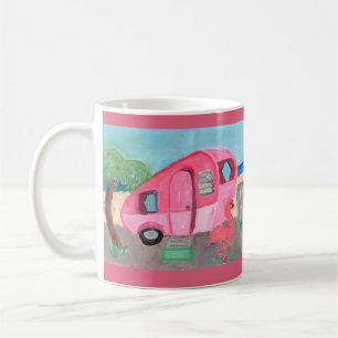 Den där Cute Rosa 55-bussaren Kaffemugg
