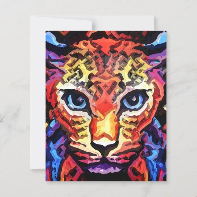 Den där färgrika leopardformade pappersarket (Framsida)