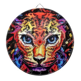 Den där färgrika leopardlooken darttavla