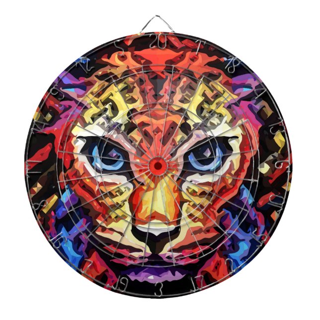 Den där färgrika leopardlooken  darttavla (Framsidan)