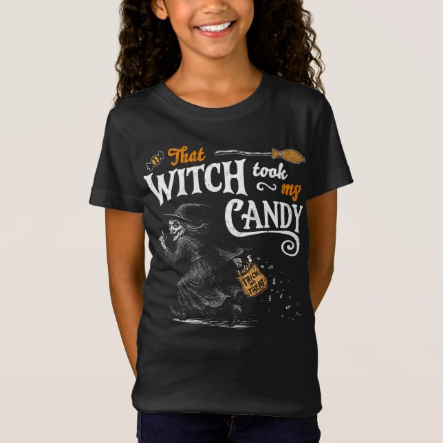 Den där häxan tog min Candy Girl Mörk T Shirt (Framsida)