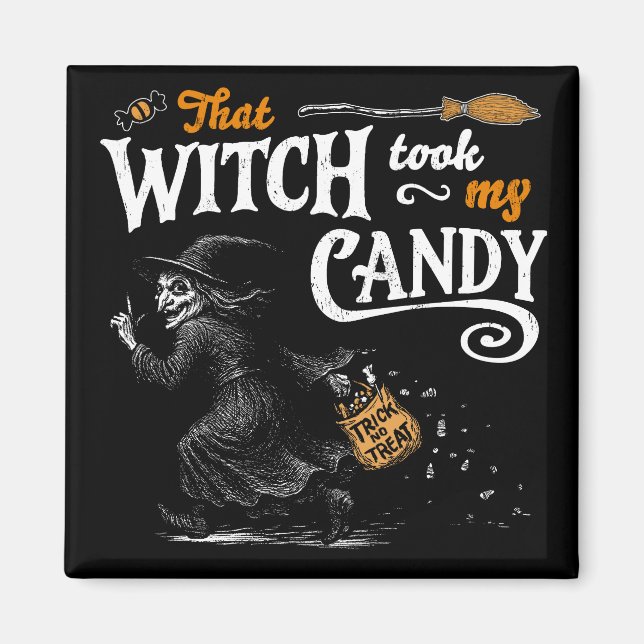 Den där häxan tog min godisMörk Magnet (Framsidan)