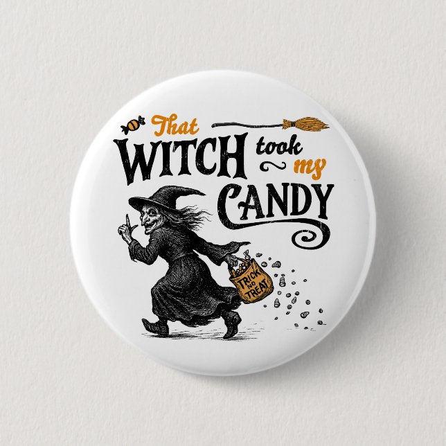 Den där häxan tog mitt godis knapp (Framsida)