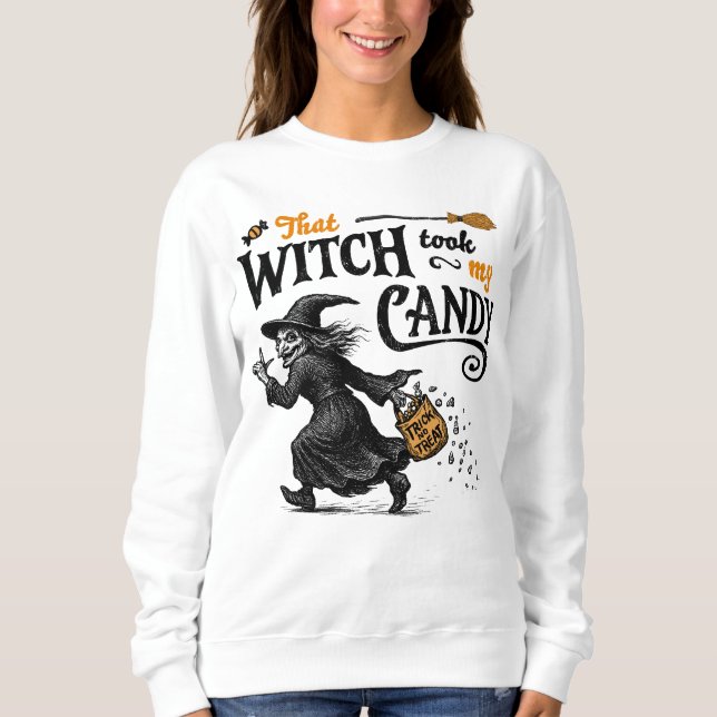 Den där häxan tog mitt godis t shirt (Framsida)