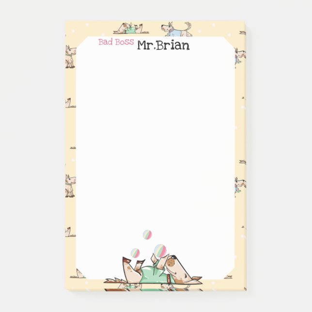 Den där Hund Life Funny Chef Post-it Block (Framsida)