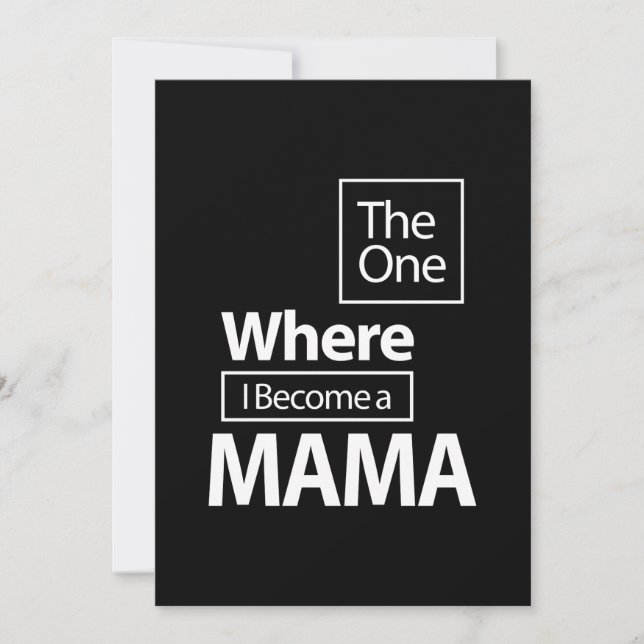 Den där jag blev en gåva från Mamma Inbjudningar (Framsida)