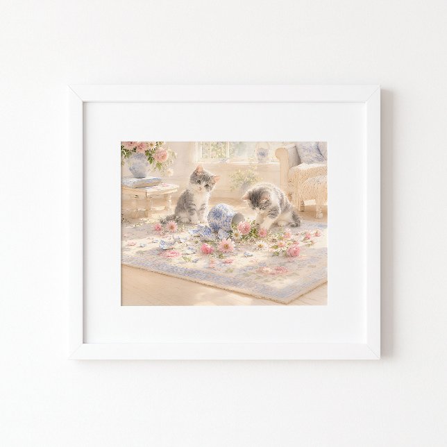 Den där katten gjorde det Vattenfärgskonsttryck Poster (Skapare uppladdad)