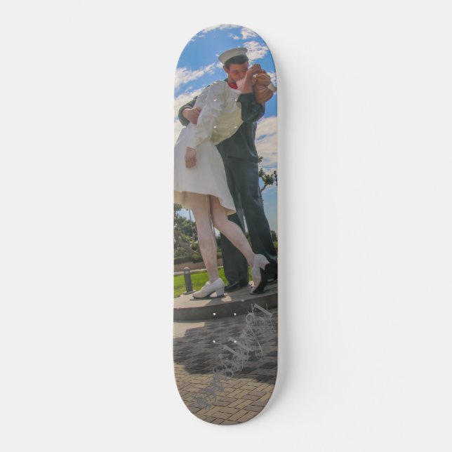 Den där kyssan! mini skateboard bräda 18,5 cm (Framsida)
