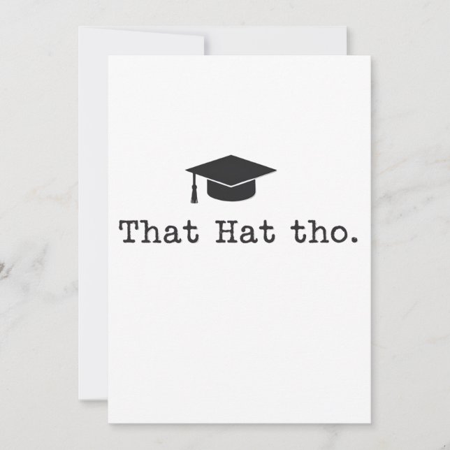 Den där Tho-funny familjen är vän Studenten Julkort (Framsida)