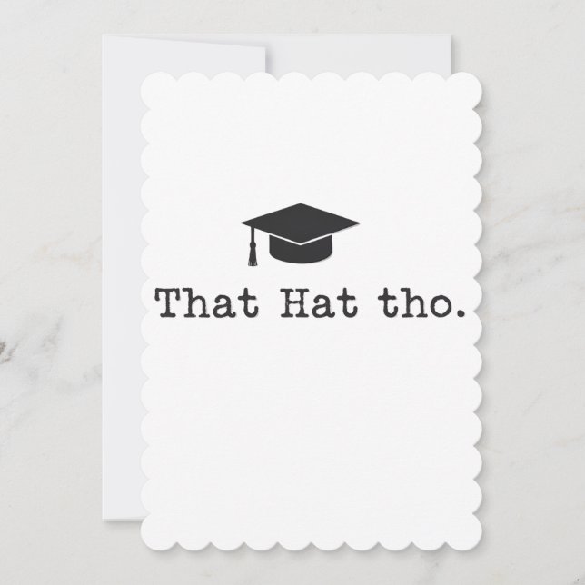 Den där Tho-funny familjen är vän Studenten Julkort (Framsida)