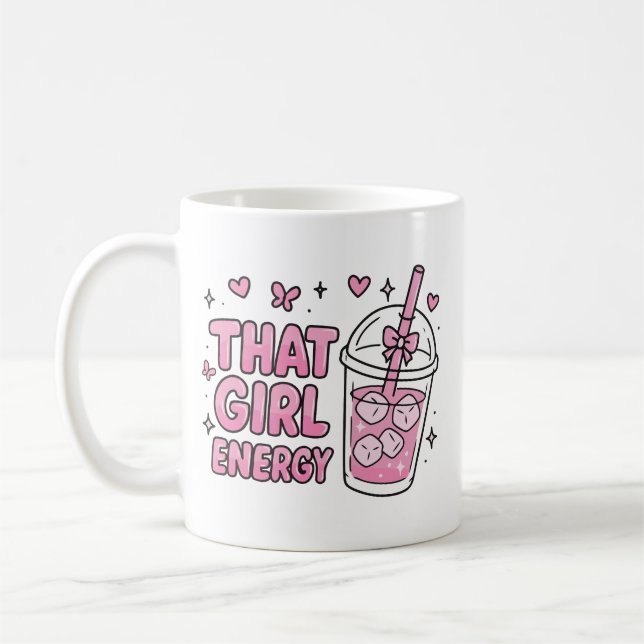 Den där tjejenergin kaffemugg (Vänster)