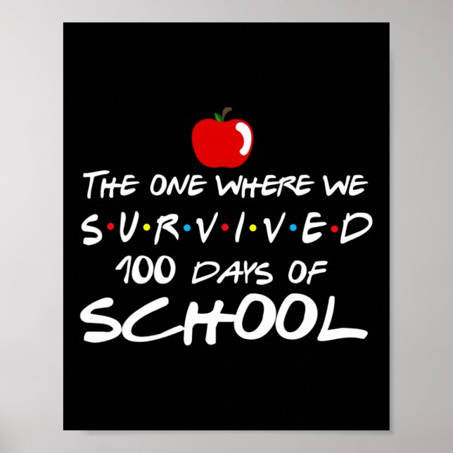 Den där vi Överlevt 100 dagar skolundervisning Poster (Framsidan)