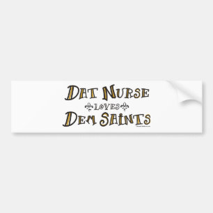 Den Dat sjuksköterskan älskar Dem-Saints Bildekal