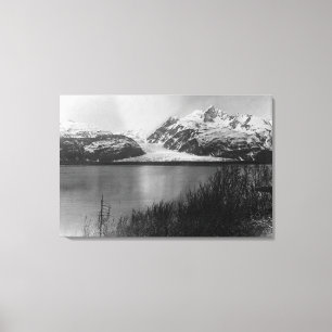 Den Davidson glaciären i Alaska fotograferar Canvastryck