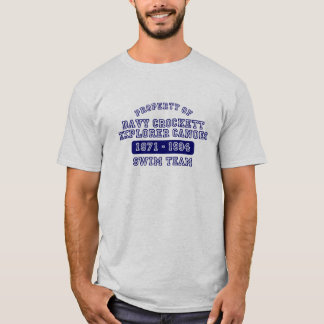 Den Davy Crockett utforskaren kanotar T Tee Shirt