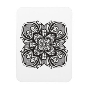 Den Deco svarten kvadrerar inspirerat Magnet
