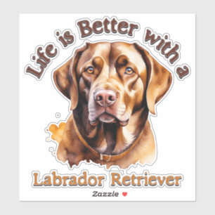 Den dekaldekaldekaldekaldeskal för labrador Retrie Klistermärken