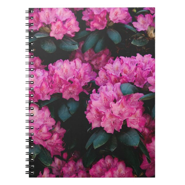 Den dekorativa abstrakten blommigt Mönster-Mode Anteckningsbok (Framsidan)