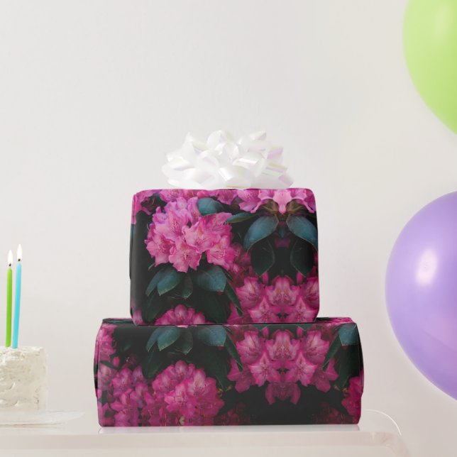Den dekorativa abstrakten blommigt Mönster-Mode Presentpapper (Festgåvor)