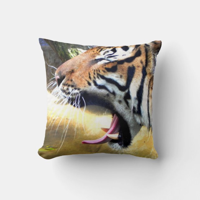 Den dekorativa tigern kudder kudde (Framsida)