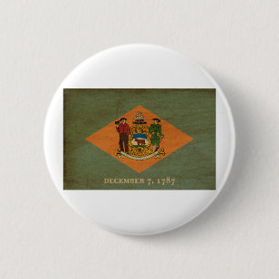 Den Delaware flagga knäppas Knapp