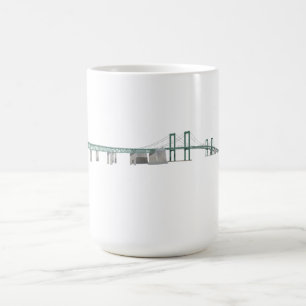 Den Delaware minnesmärken överbryggar: 3D Kaffemugg