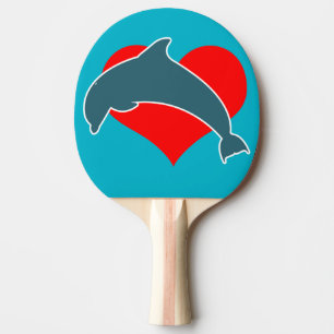 Den delfinLuv pingen Pong paddlar Pingisracket