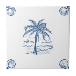 Den Delft palmträdet belägger med tegel med Kakelplatta