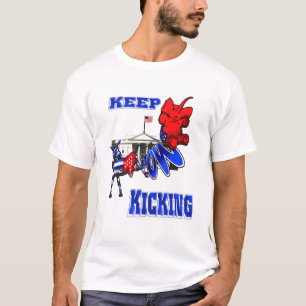 Den demokratiska åsnan vs den republikanska t shirt