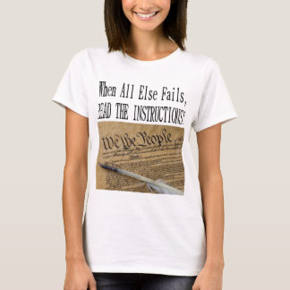 Den DEMOKRATISKA REGELläsningen KONSTITUTIONEN Tee Shirt